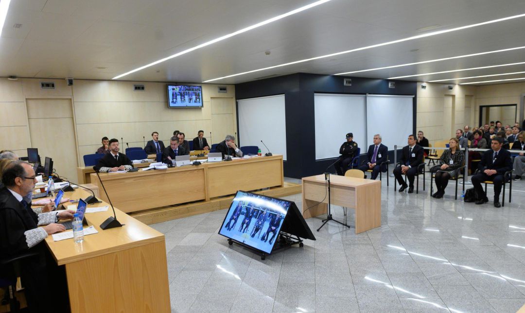 Vista general del comienzo del juicio al mayor de los Mossos d'Esquadra Josep Lluís Trapero. Vista general del comienzo del juicio al mayor de los Mossos d'Esquadra Josep Lluís Trapero.