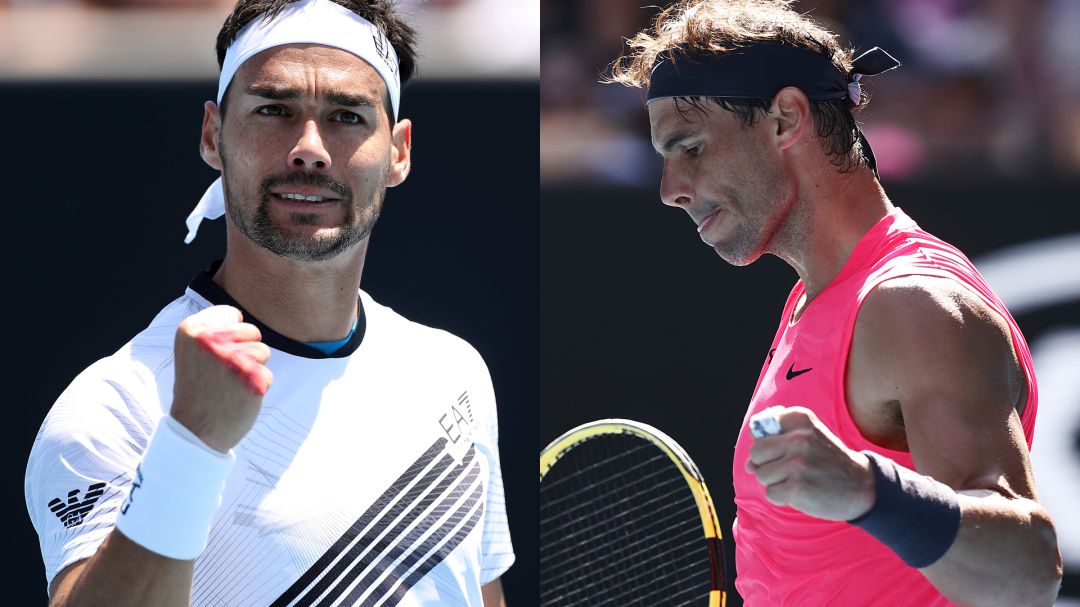 Fabio Fognini y Rafa Nadal Fabio Fognini y Rafa Nadal