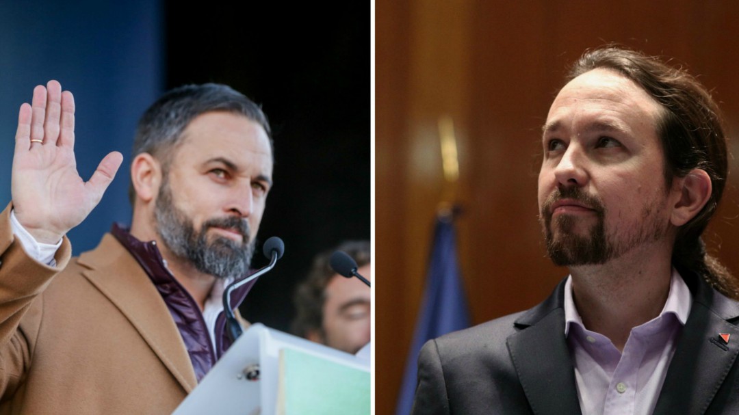 Santiago Abascal y Pablo Iglesias se enzarzan en Twitter por el veto parental