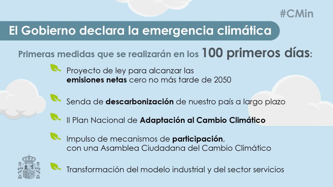 Las primeras medidas que se realizarán en los 100 primeros días Las primeras medidas que se realizarán en los 100 primeros días