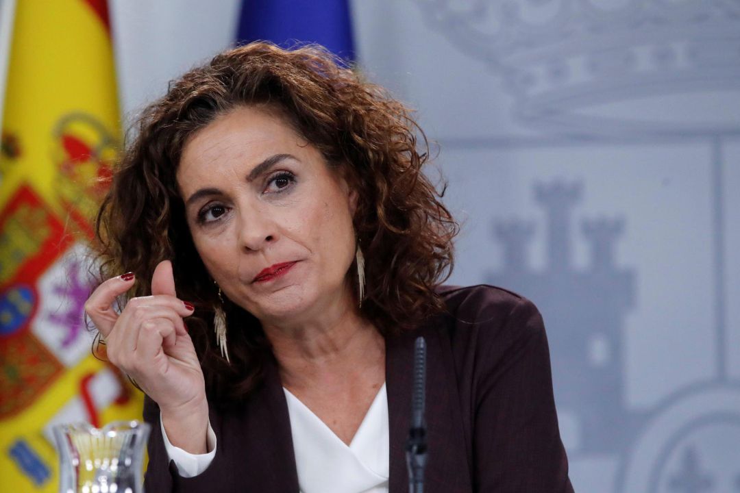 La ministra de Hacienda y Portavoz del Gobierno, María Jesús Montero, durante la rueda de prensa posterior al Consejo de Ministros celebrada este martes 21 de enero. La ministra de Hacienda y Portavoz del Gobierno, María Jesús Montero, durante la rueda de prensa posterior al Consejo de Ministros celebrada este martes 21 de enero.
