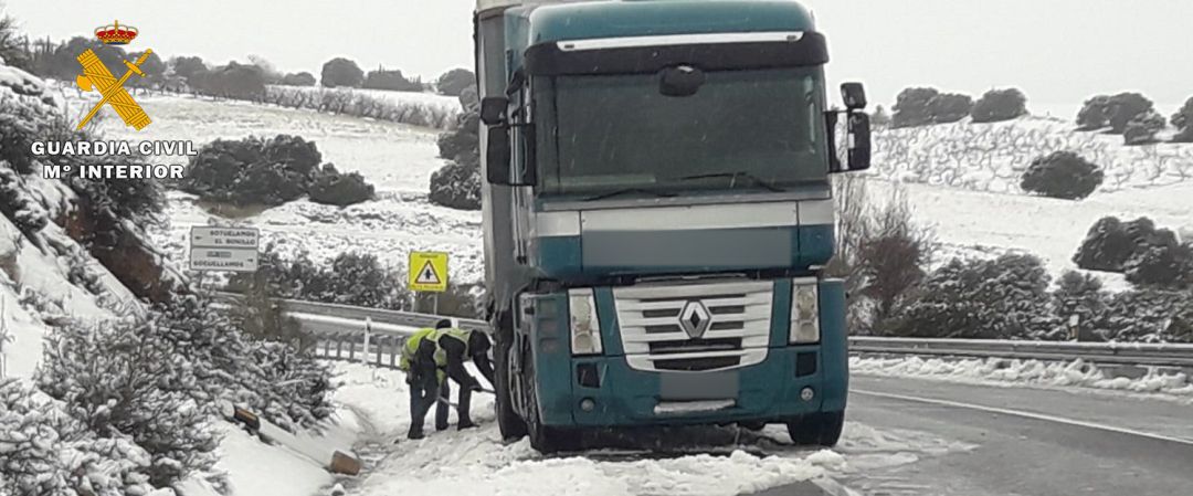 Una de las zonas de la provincia afectadas por la nieve Una de las zonas de la provincia afectadas por la nieve