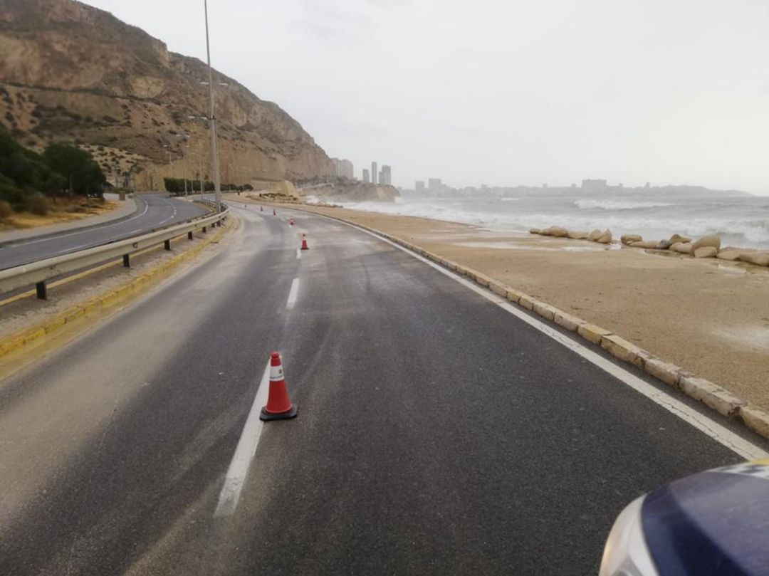 Situación de las playas de Alicante tras la borrasca Gloria Situación de las playas de Alicante tras la borrasca Gloria