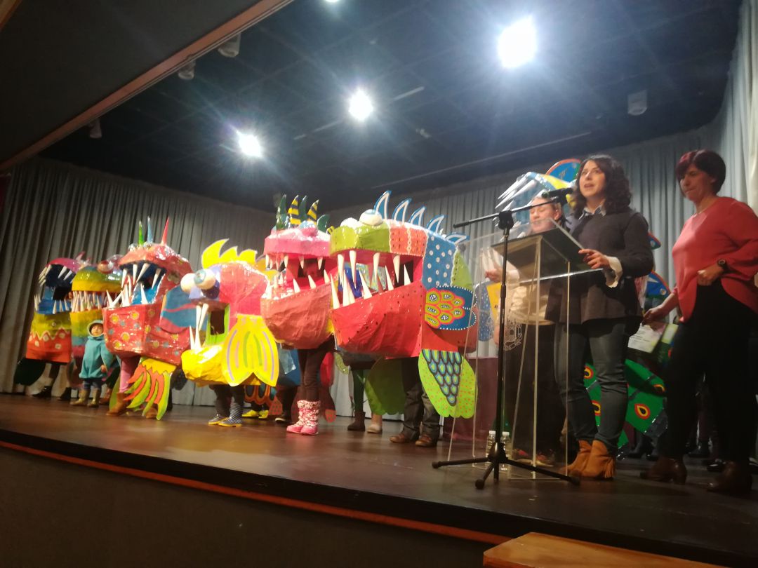 Imagen de archivo de la entrega de premios del carnaval 2018 Imagen de archivo de la entrega de premios del carnaval 2018