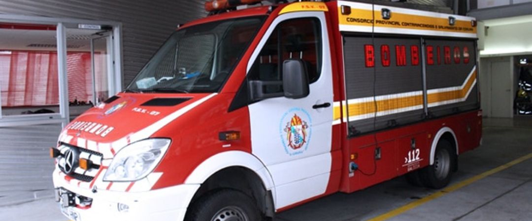 Un camión de bomberos de Betanzos Un camión de bomberos de Betanzos
