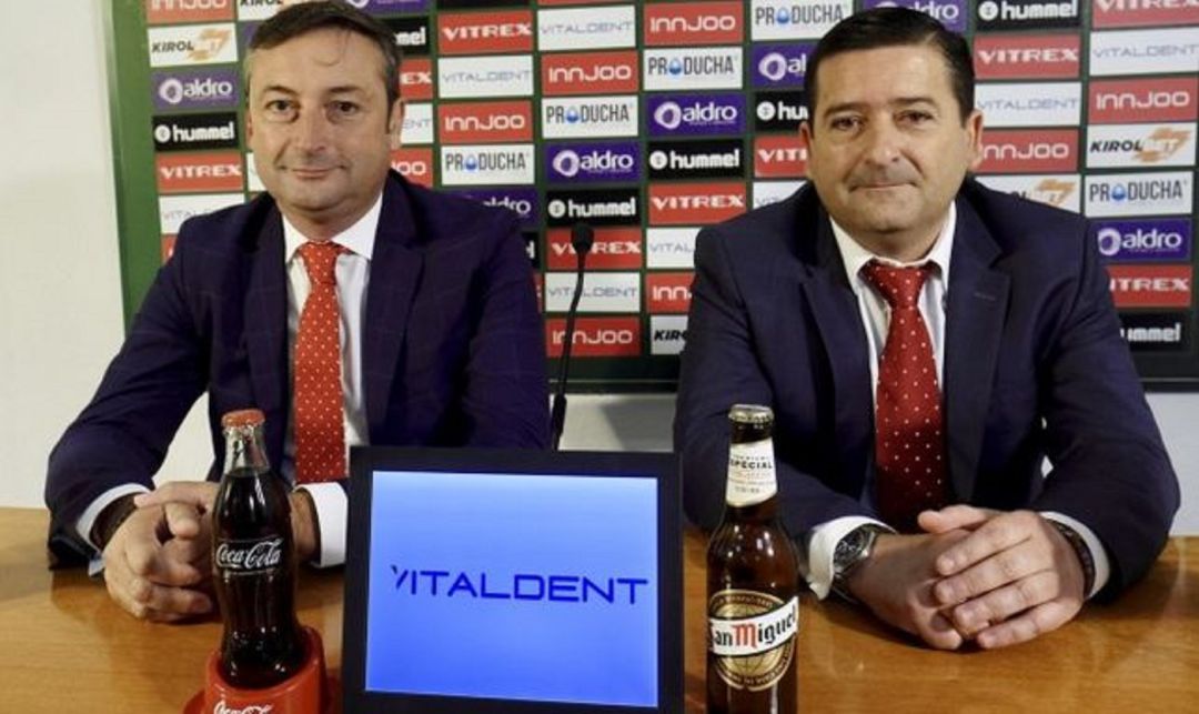 Alfredo Pérez y Pedro Ortiz, máximos dirigentes del Racing Alfredo Pérez y Pedro Ortiz, máximos dirigentes del Racing