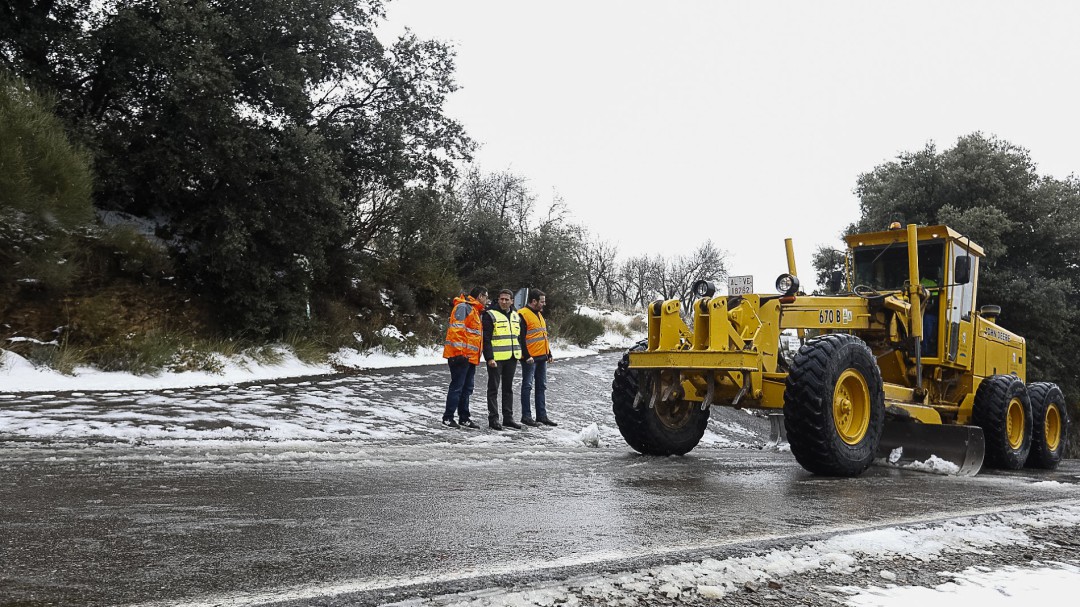 Llegó 'Gloria' con frío y nieve: Almería ya tiene su invierno