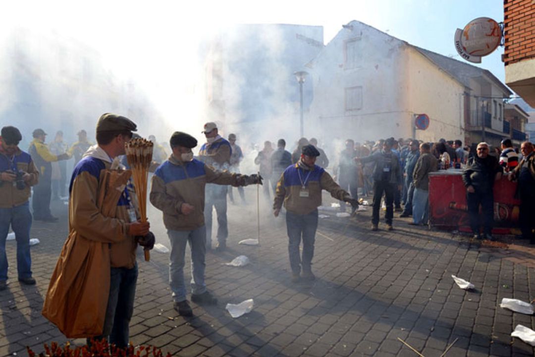 Lanzamiento de cohetes en la fiesta de 'Las Paces' Lanzamiento de cohetes en la fiesta de 'Las Paces'