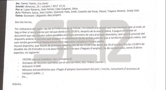 Trapero insiste en su ruptura con el independentismo Trapero insiste en su ruptura con el independentismo