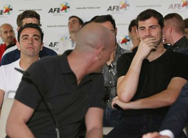 Rubiales mira a Casillas en una foto de archivo