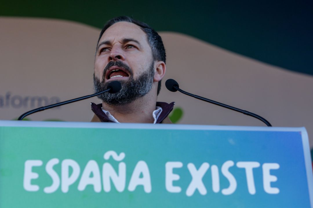 El presidente de Vox, Santiago Abascal El presidente de Vox, Santiago Abascal