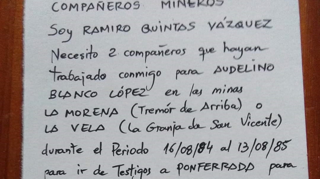 La solidaridad minera, también en las redes sociales