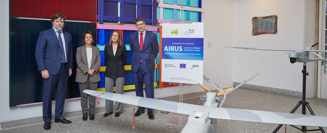 Airus, el control del tráfico de drones se desarrolla desde A Coruña Airus, el control del tráfico de drones se desarrolla desde A Coruña