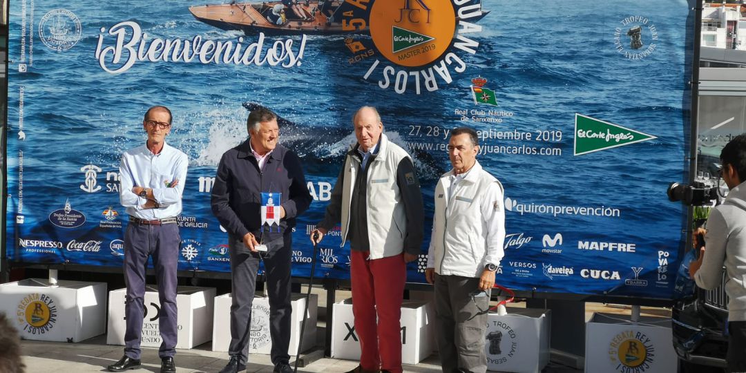 El Rey Emérito durante una de sus estancias en Sanxenxo El Rey Emérito durante una de sus estancias en Sanxenxo