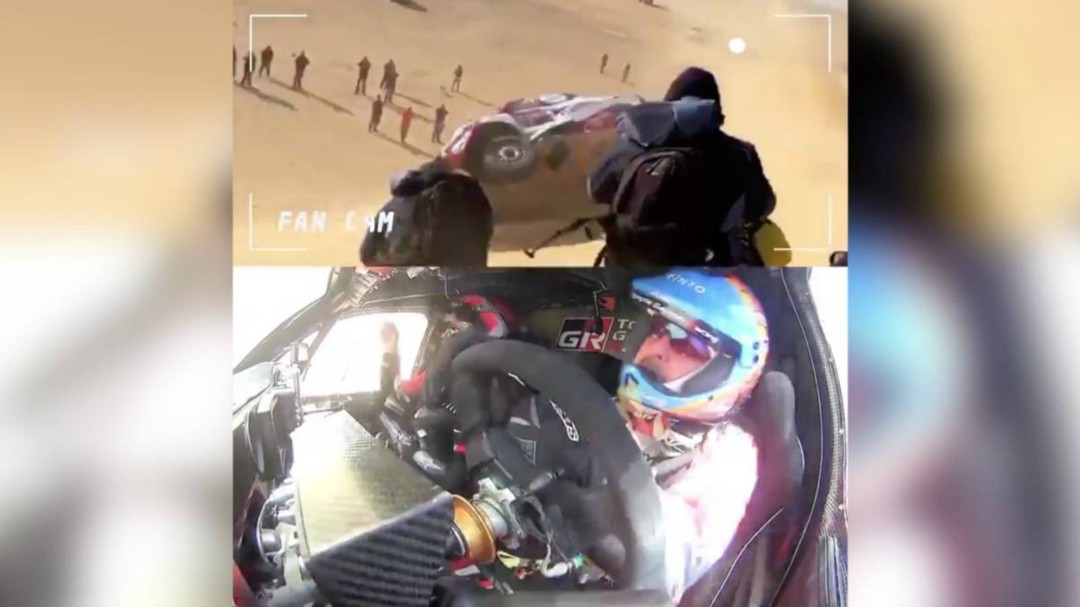 "¡Te lo dije!": imágenes inéditas del vuelco de Fernando Alonso en el Dakar