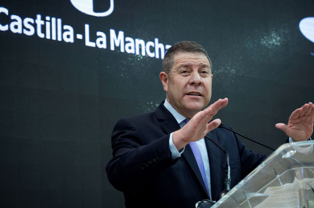 El presidente de Castilla La Mancha, Emiliano García-Page visita el stand de la comunidad durante la jornada inaugural de la Feria Internacional de Turismo Fitur 2020 celebrado en Ifema, Madrid este miércoles. El presidente de Castilla La Mancha, Emiliano García-Page visita el stand de la comunidad durante la jornada inaugural de la Feria Internacional de Turismo Fitur 2020 celebrado en Ifema, Madrid este miércoles.