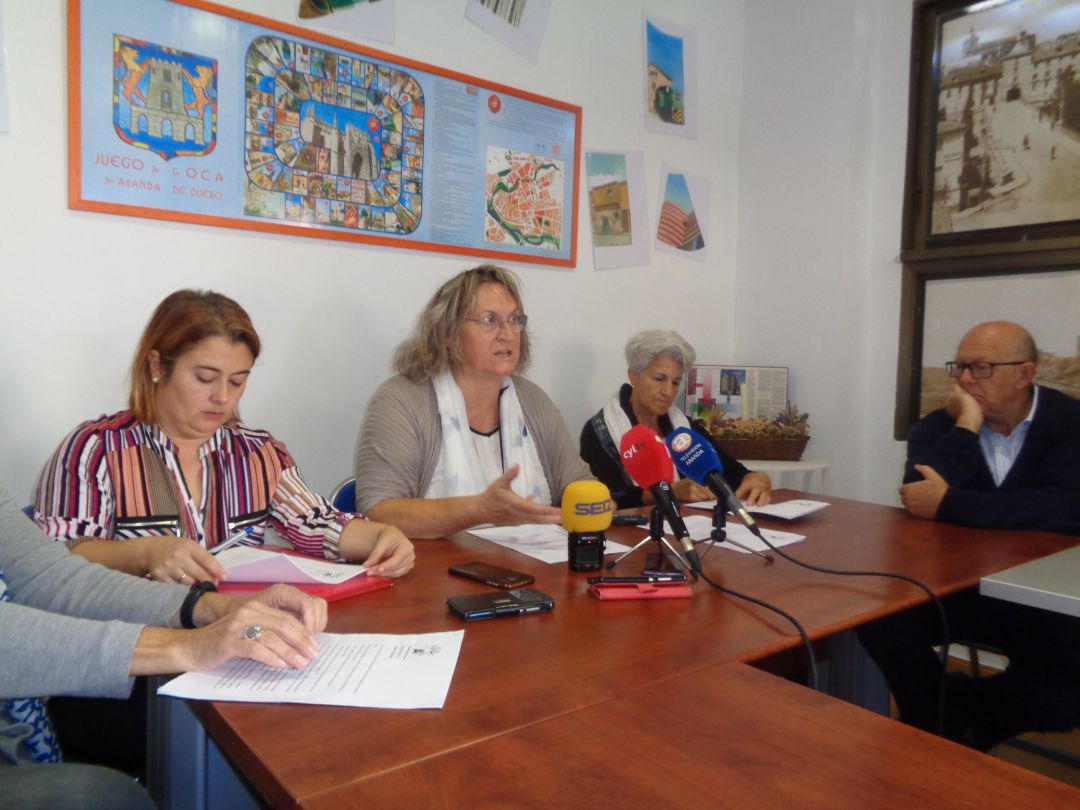 Imagen de archivo de una de las comparecencias públicas de la coordinadora Imagen de archivo de una de las comparecencias públicas de la coordinadora