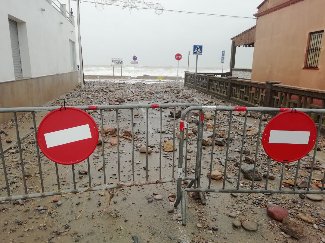 Playa de Almassora afectada por el temporal marítimo Playa de Almassora afectada por el temporal marítimo