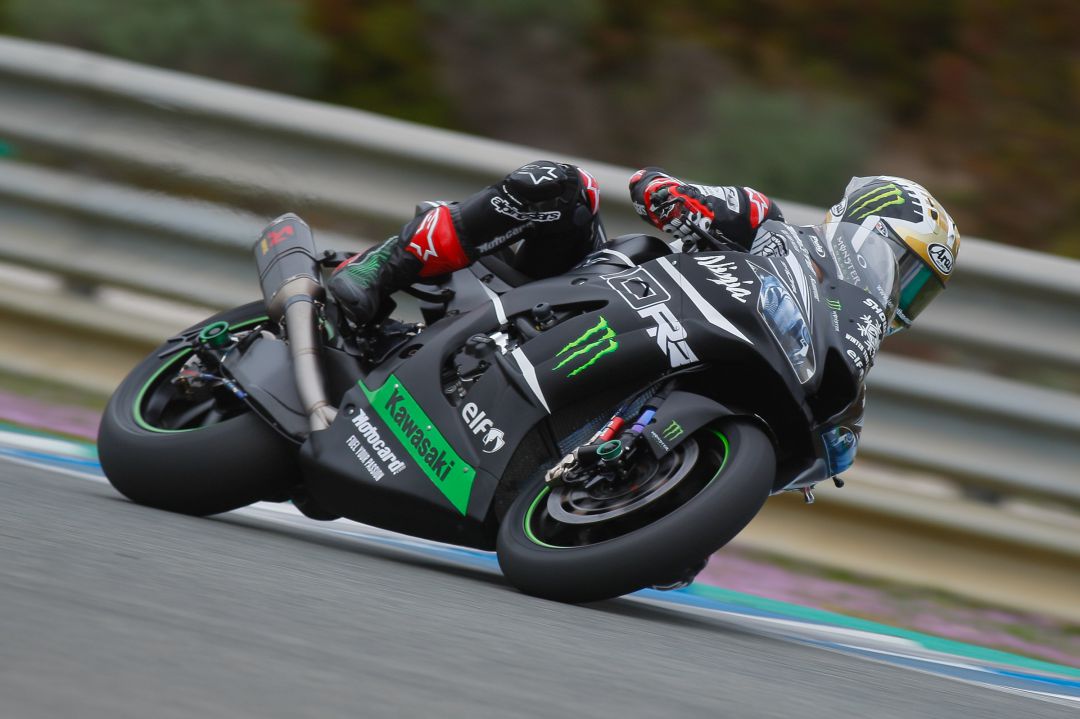 Jonathan Rea durante los entrenamientos del jueves Jonathan Rea durante los entrenamientos del jueves