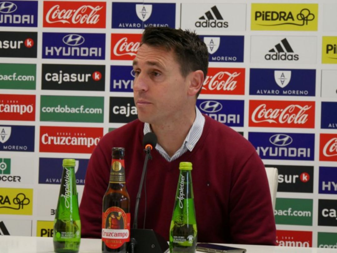 Diego Delgado, técnico del Córdoba B en rueda de prensa Diego Delgado, técnico del Córdoba B en rueda de prensa