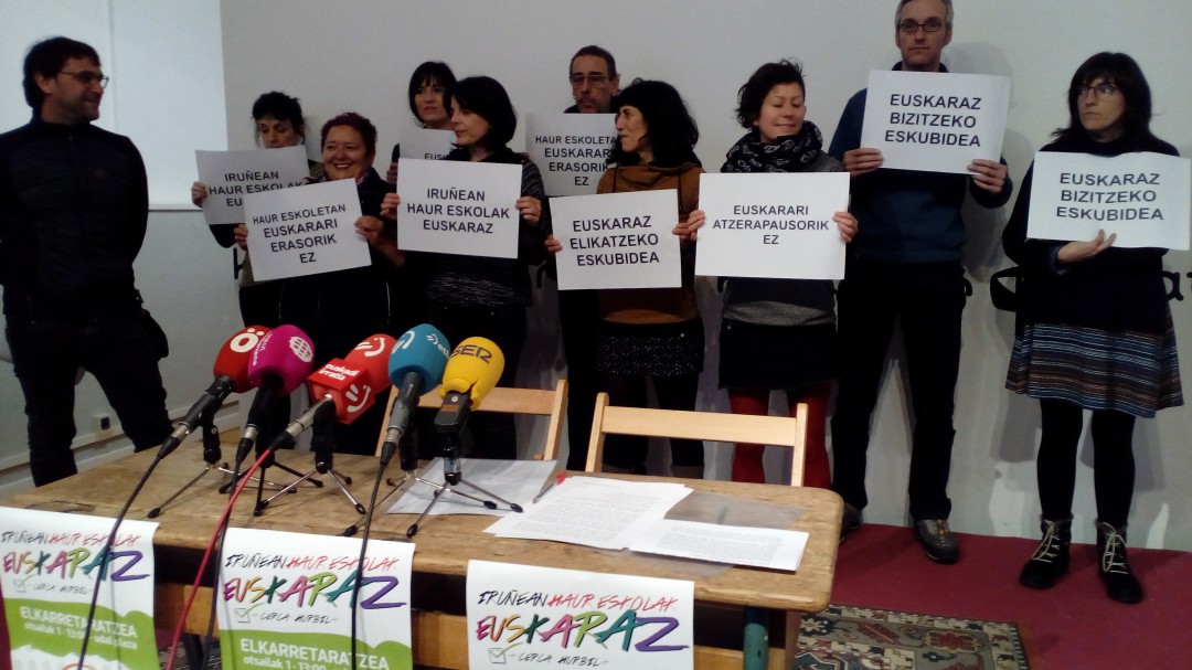 Familias de las escuelas infantiles en euskera de Pamplona expresan "preocupación" por el futuro del modelo