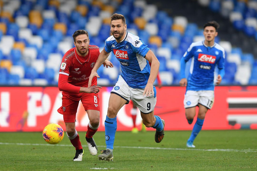 Fernando Llorente durante un partido con el Napoles esta temporada Fernando Llorente durante un partido con el Napoles esta temporada