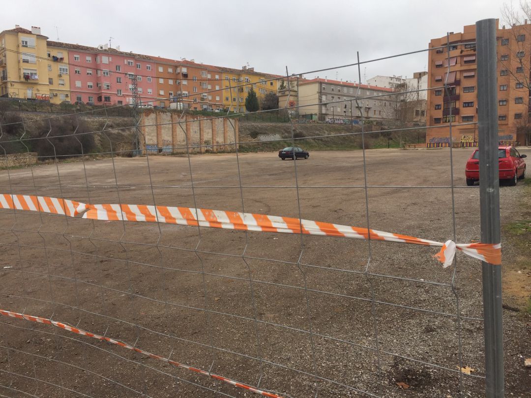 La explanada está vallada desde el pasado 15 de enero La explanada está vallada desde el pasado 15 de enero