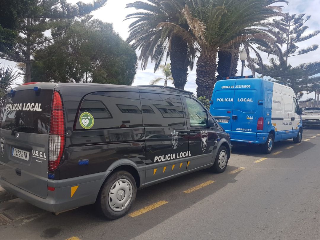 Vehículos de la Policía Municipal de Arrecife. Vehículos de la Policía Municipal de Arrecife.