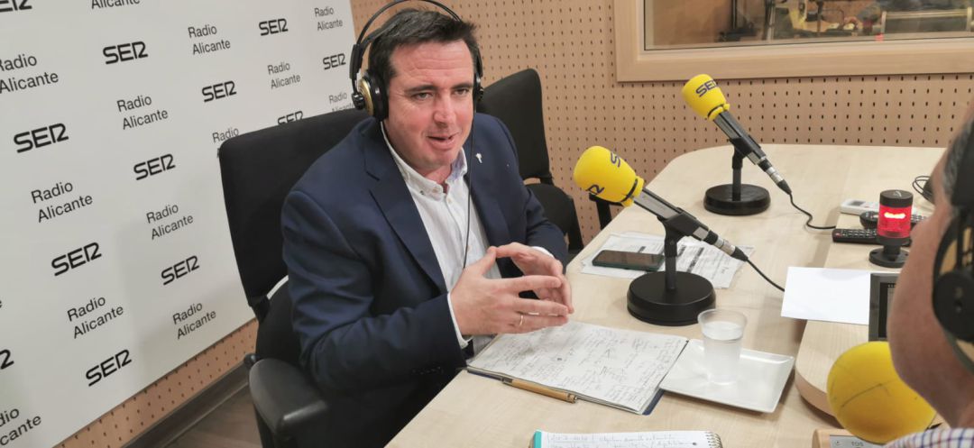 Herick Campos, durante un momento de la entrevista Herick Campos, durante un momento de la entrevista
