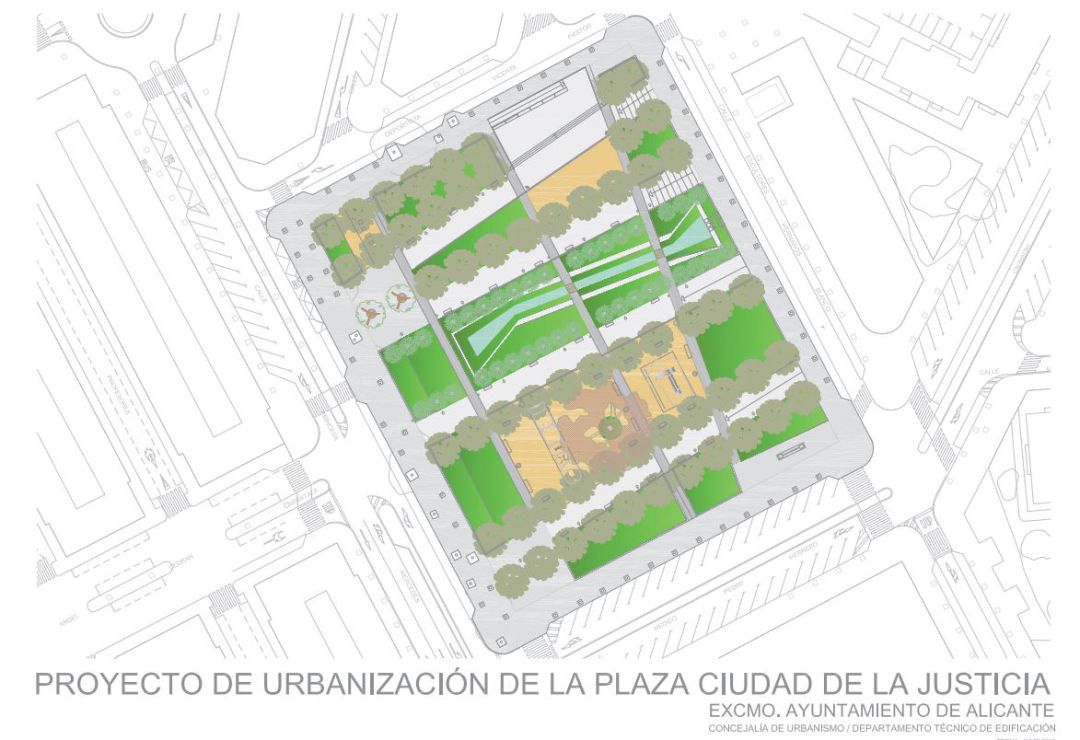 Proyecto de Urbanización de la Plaza Ciudad de la Justicia Proyecto de Urbanización de la Plaza Ciudad de la Justicia