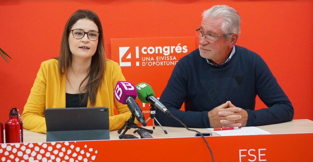 Irantzu Fernández y Joan Marí Serra, en la presentación del Congreso Irantzu Fernández y Joan Marí Serra, en la presentación del Congreso