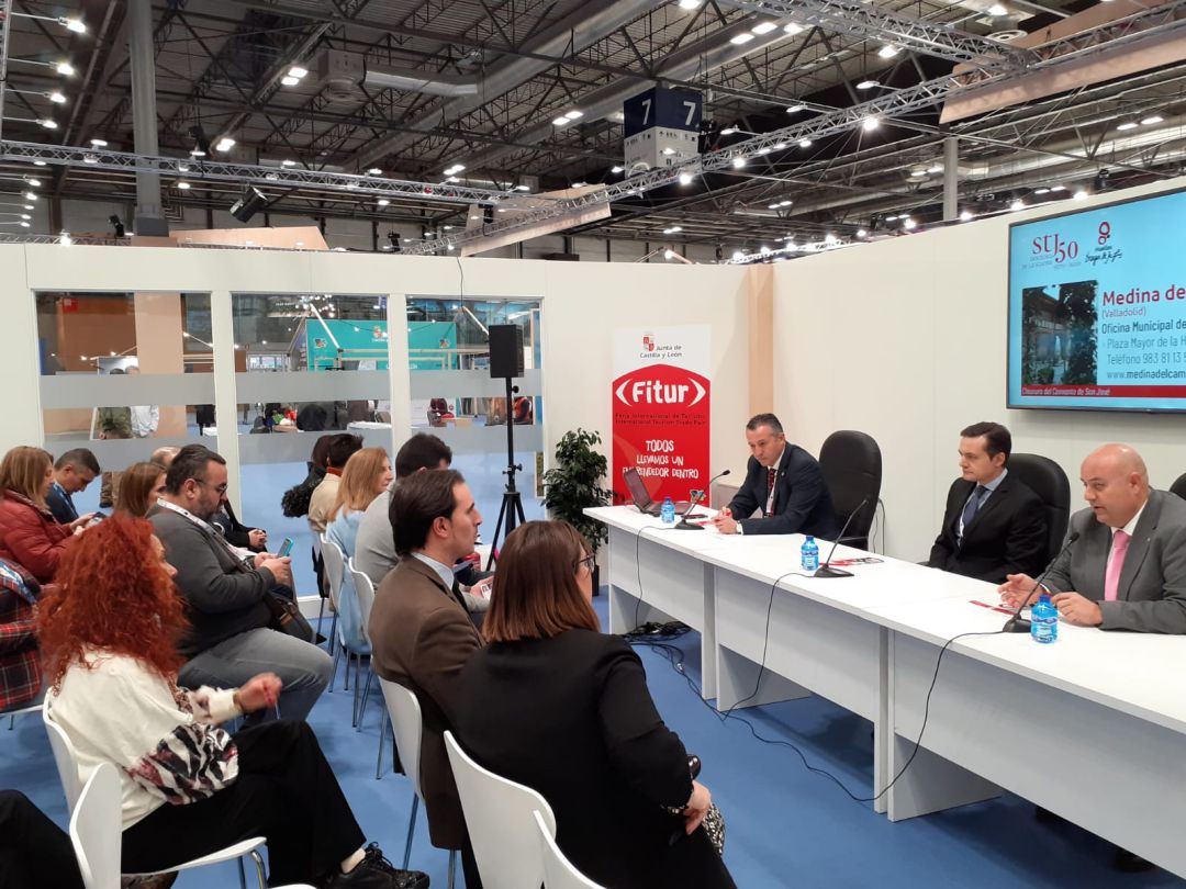 Presentación en Fitur del proyecto Huellas de Teresa en el que se incluye Medina del Campo Presentación en Fitur del proyecto Huellas de Teresa en el que se incluye Medina del Campo