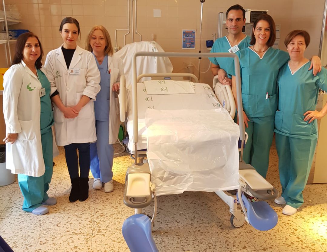 Una de las nuevas camas de partos adquirida Una de las nuevas camas de partos adquirida