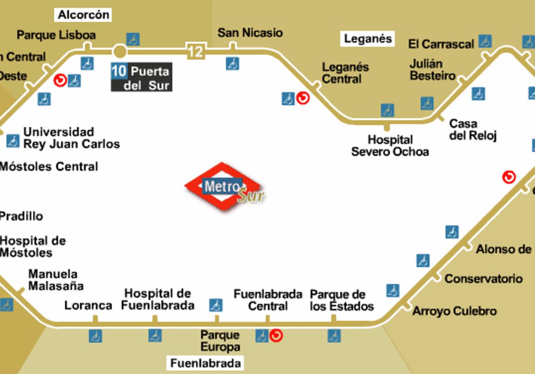 Metrosur cerrará por obras este verano entre Móstoles, Fuenlabrada y Getafe