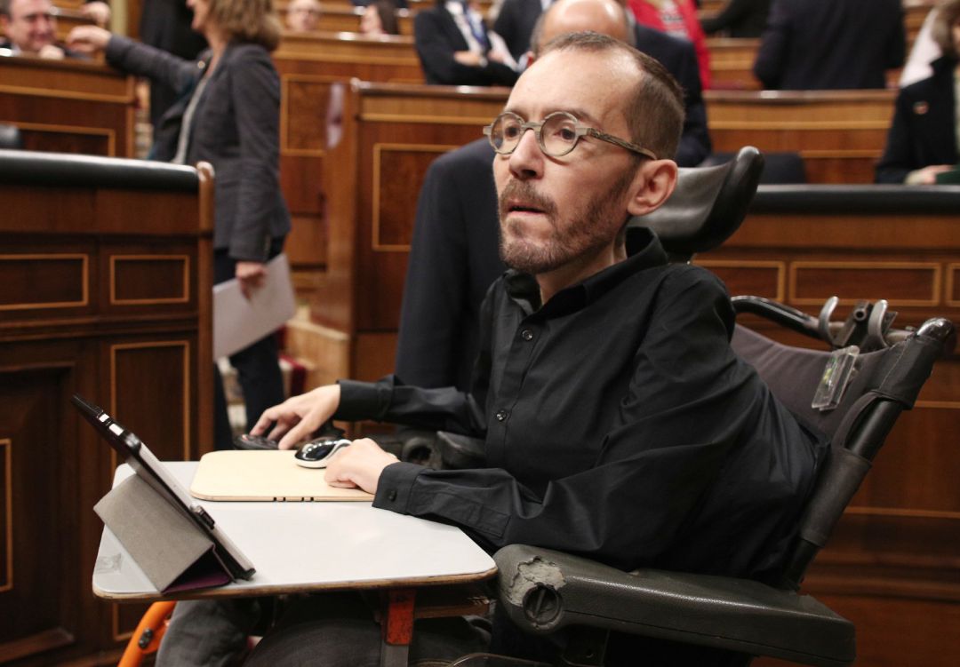 El portavoz parlamentario de Unidas Podemos, Pablo Echenique. El portavoz parlamentario de Unidas Podemos, Pablo Echenique.