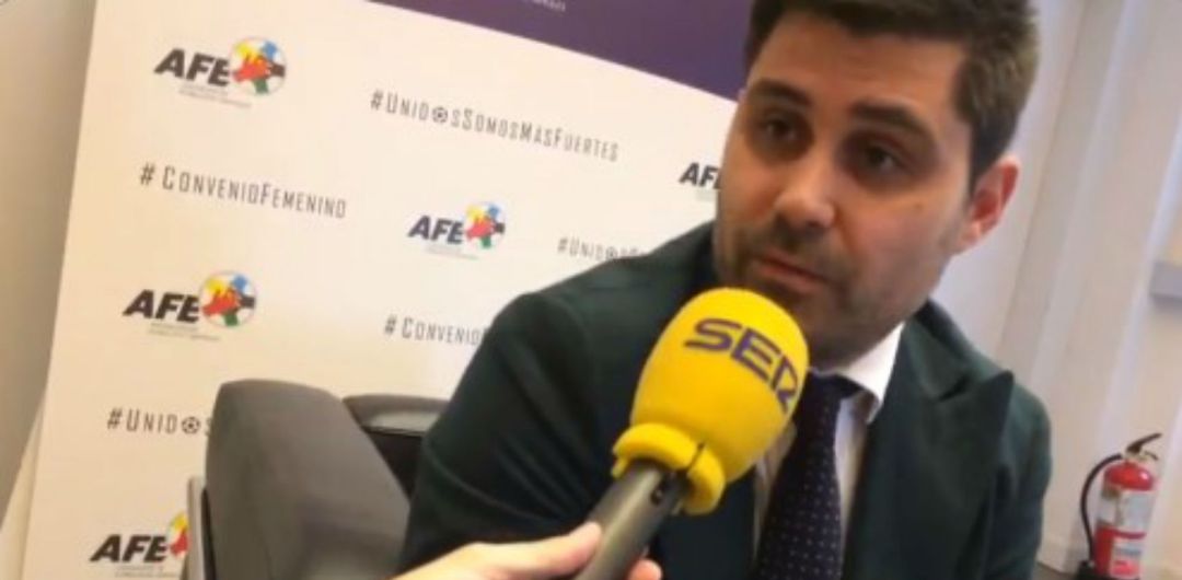David Aganzo, durante una entrevista con la Cadena SER David Aganzo, durante una entrevista con la Cadena SER
