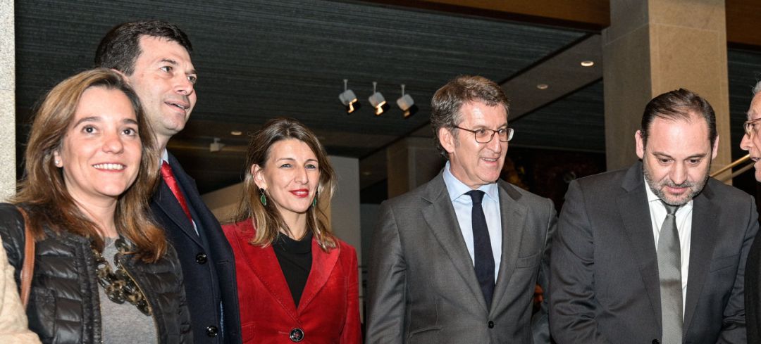 Inés Rey coincidión ayer con El Ministro de Transportes, Movilidad y Agenda Urbana, José Luis Ábalos en la entrega del Premio Nacional de Arquitectura, en A Coruña Inés Rey coincidión ayer con El Ministro de Transportes, Movilidad y Agenda Urbana, José Luis Ábalos en la entrega del Premio Nacional de Arquitectura, en A Coruña