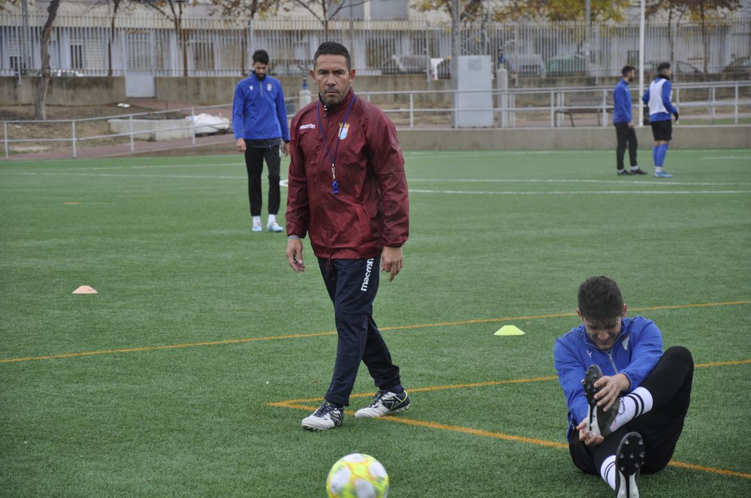 Juan Carlos Gómez durante un entrenamiento en La Granja Juan Carlos Gómez durante un entrenamiento en La Granja