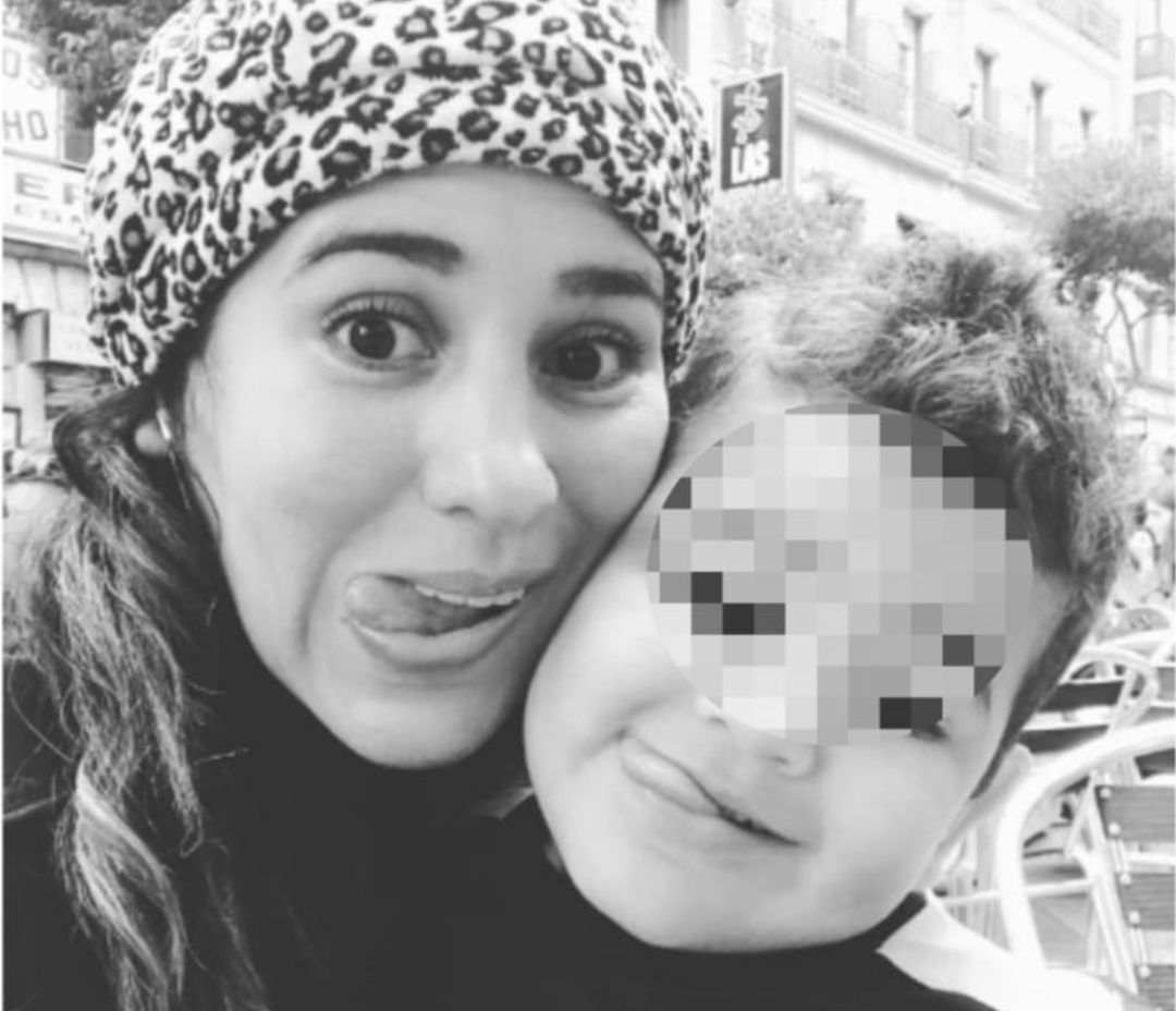 Andreina con su hijo pequeño en octubre de 2019 Andreina con su hijo pequeño en octubre de 2019