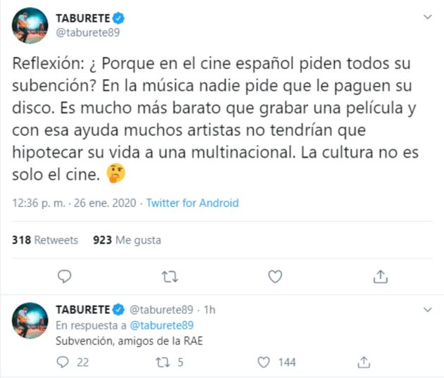 Mensajes escritos por Taburete que posteriormente han eliminado Mensajes escritos por Taburete que posteriormente han eliminado