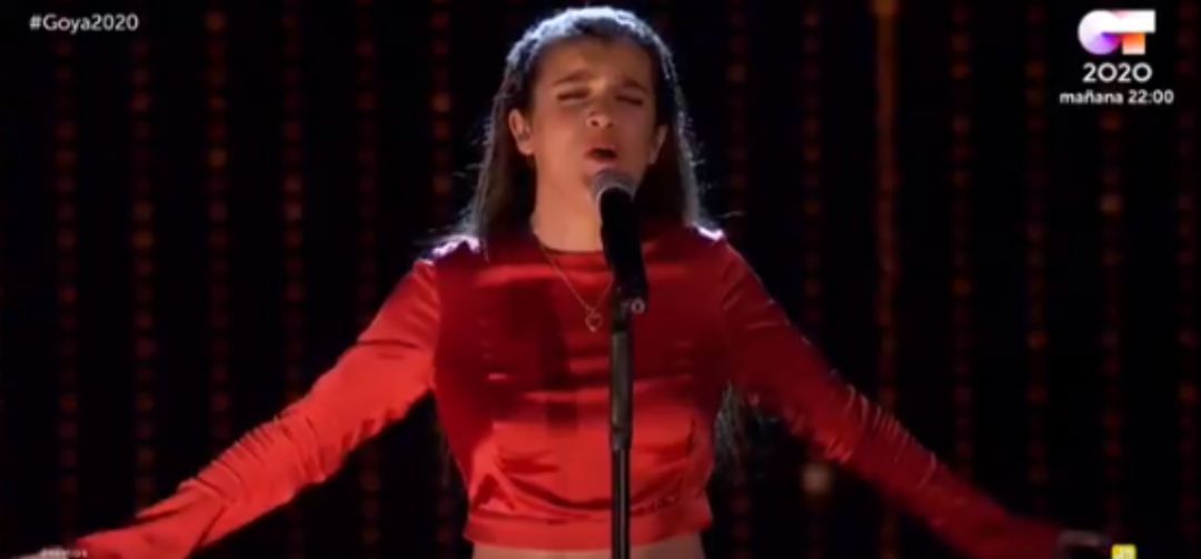 Amaia durante su actuación Amaia durante su actuación