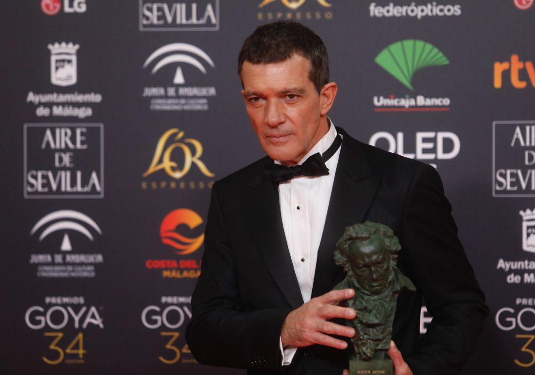 Banderas logra el Goya en la noche de 'Dolor y Gloria'