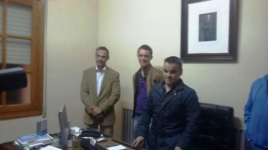 El exalcalde de Palacios Evelio Matías, el día de su toma de posesión El exalcalde de Palacios Evelio Matías, el día de su toma de posesión