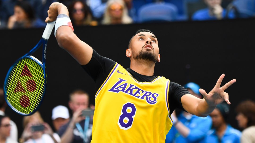 Nick Kyrgios, antes de su partido ante Rafa Nadal. Nick Kyrgios, antes de su partido ante Rafa Nadal.