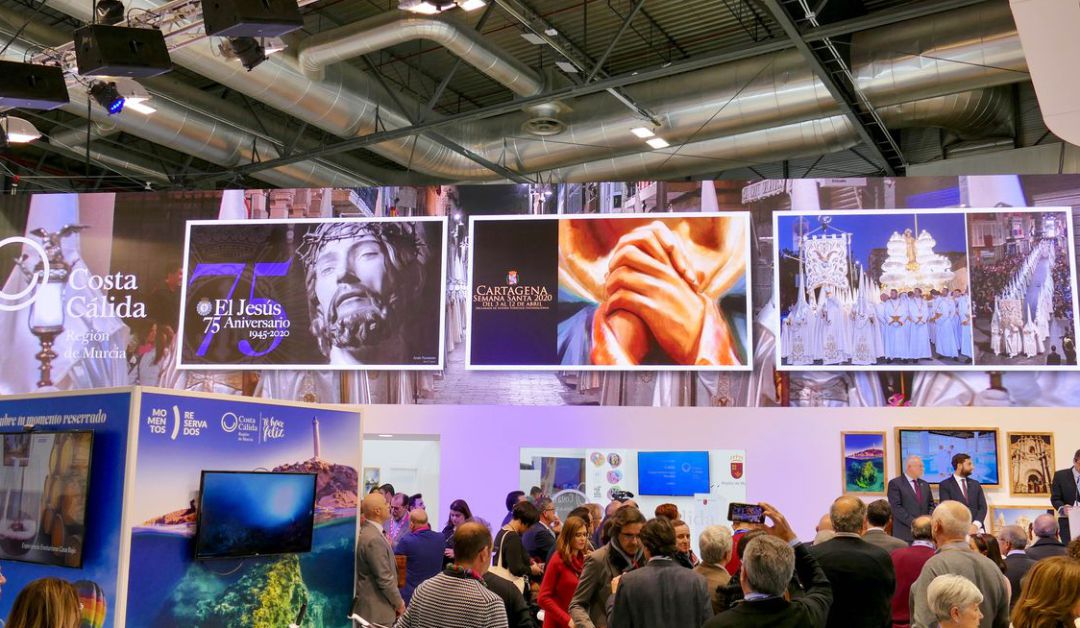 Promoción de la Semana Santa de Cartagena en el stand de la Región de Murcia Promoción de la Semana Santa de Cartagena en el stand de la Región de Murcia