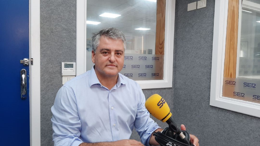 David de la Hoz en los estudios de SER Lanzarote David de la Hoz en los estudios de SER Lanzarote