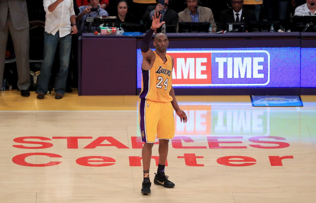 Kobe Bryant durante su último partido. Kobe Bryant durante su último partido.