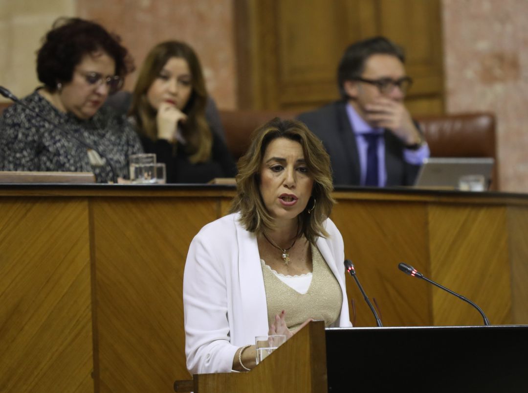 La secretaria general y presidenta del grupo parlamentario del PSOE-A, Susana Díaz La secretaria general y presidenta del grupo parlamentario del PSOE-A, Susana Díaz