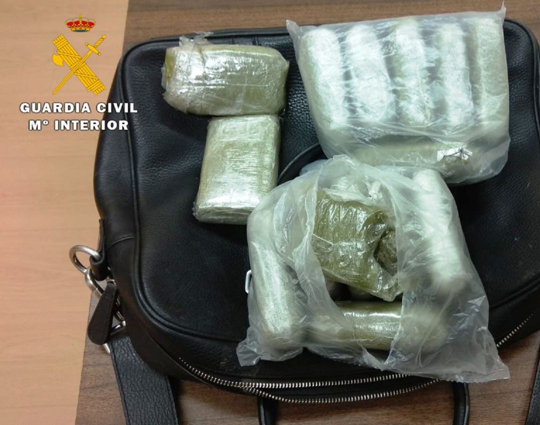 La droga estaba repartida en distintos paquetes La droga estaba repartida en distintos paquetes