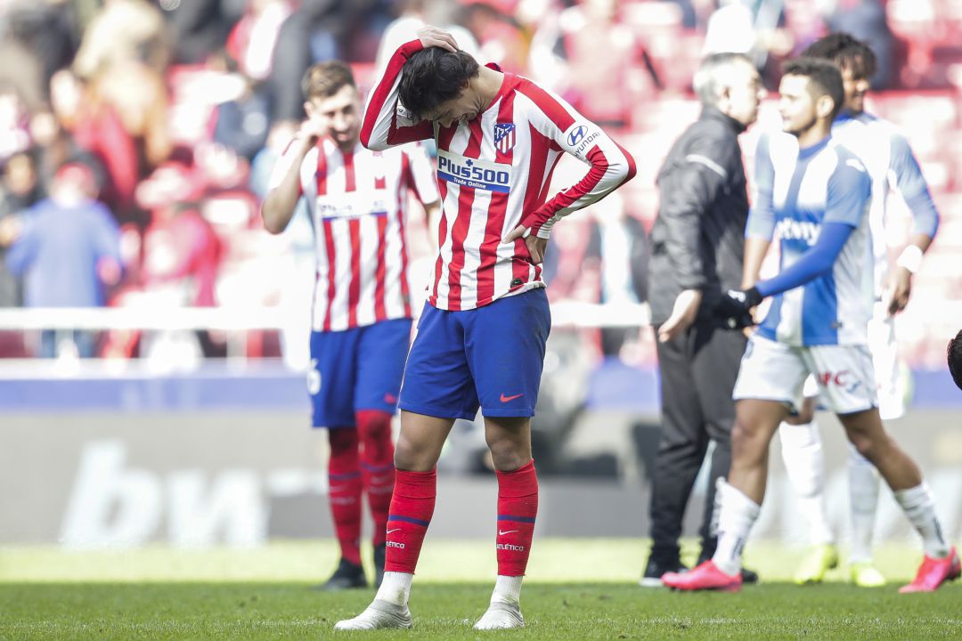 Joao Félix, durante el partido contra el Leganés en el Wanda Metropolitano. Joao Félix, durante el partido contra el Leganés en el Wanda Metropolitano.